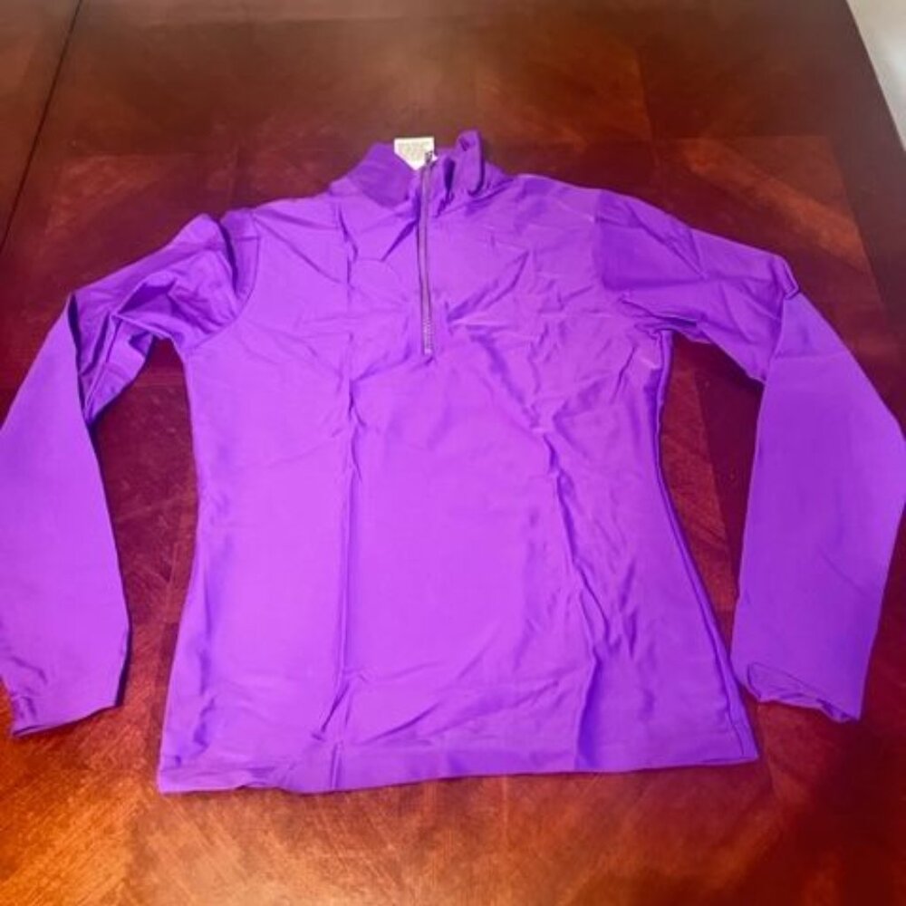 vintage VS Sport‎ Womens Purple Quarter-Zip Athletic Pullover M